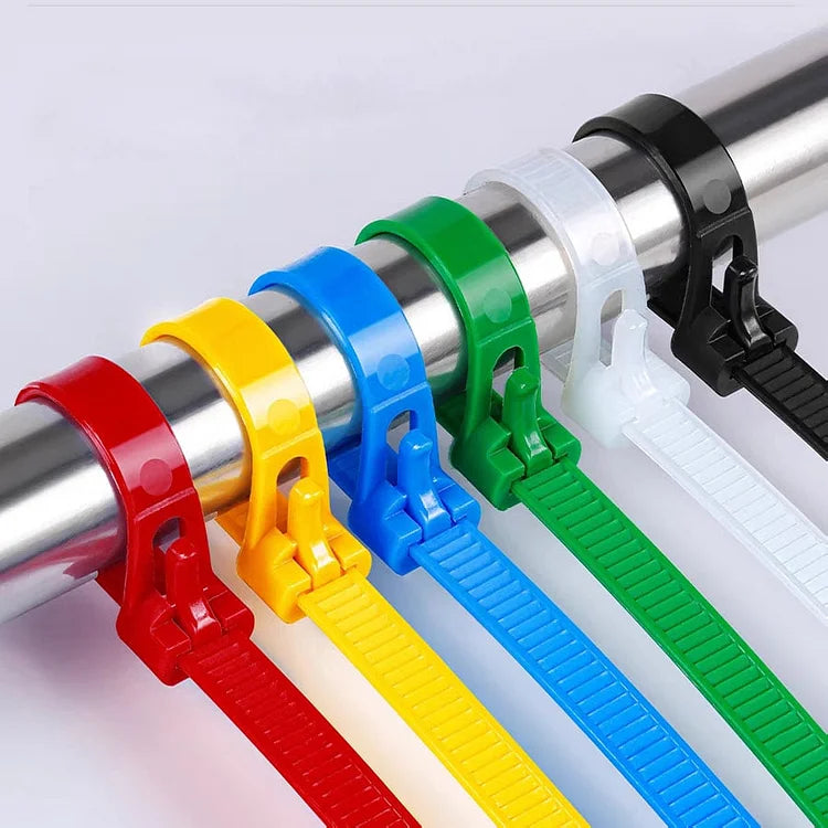 Buckle Self-locking Premium Nylon Cable Wire Ties - applied!