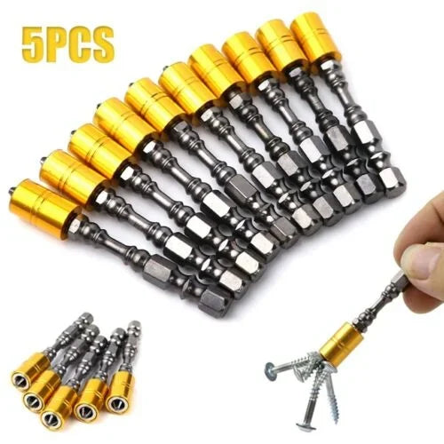 🛒5 Pcs Set Strong Magnetic Screwdriver Bits