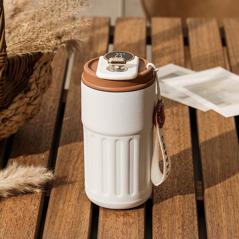 🎄Coffee Thermos With Temperature Display😊 (BUY 2 FREE SHIPPING)